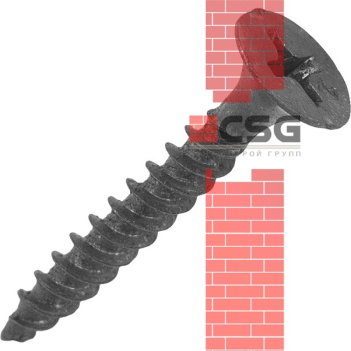 Саморез кровельный 4.8x35 RAL8019 по дереву (3 000шт) арт.1186024 