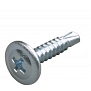 Саморез с прессшайбой 4.2x41 со сверлом оцинк. (250шт) арт.1265528