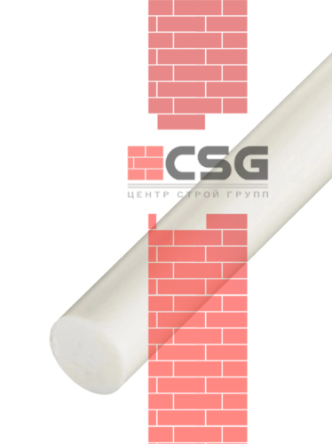 Полипропилен стержень Ф 60 мм PP (~1000 мм, ~2,9 кг) экстр. Китай